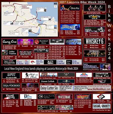 Laconia Bike Week Music Poster